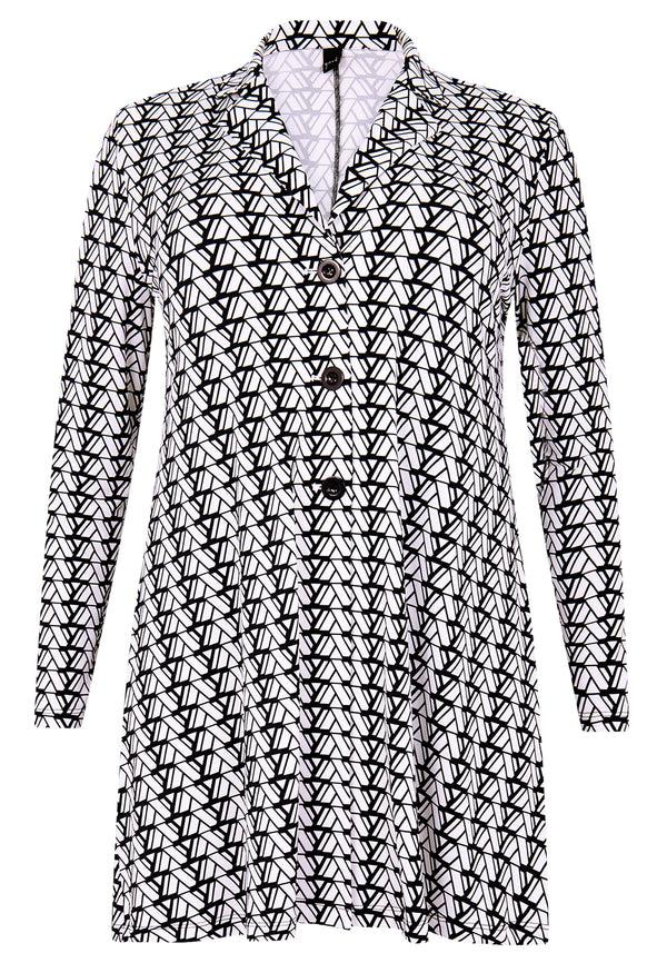 Yoek Blazer A-lijn LOGO Y - Ecru