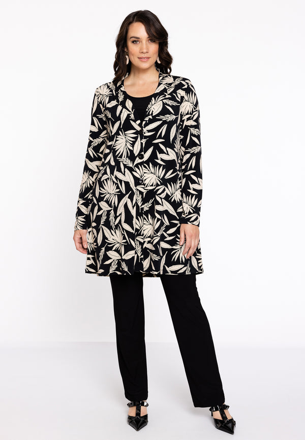 Yoek Blazer A-lijn NORALY - Zwart