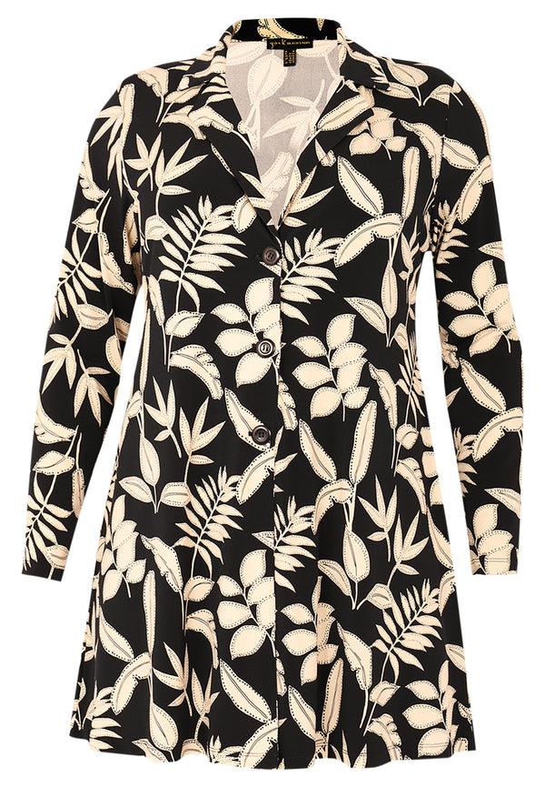 Yoek Blazer A-lijn NORALY - Zwart