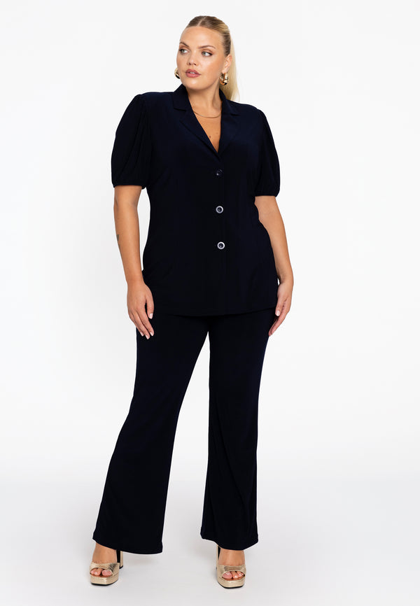 Yoek Blazer Kort Met Pofmouw DOLCE - Blauw