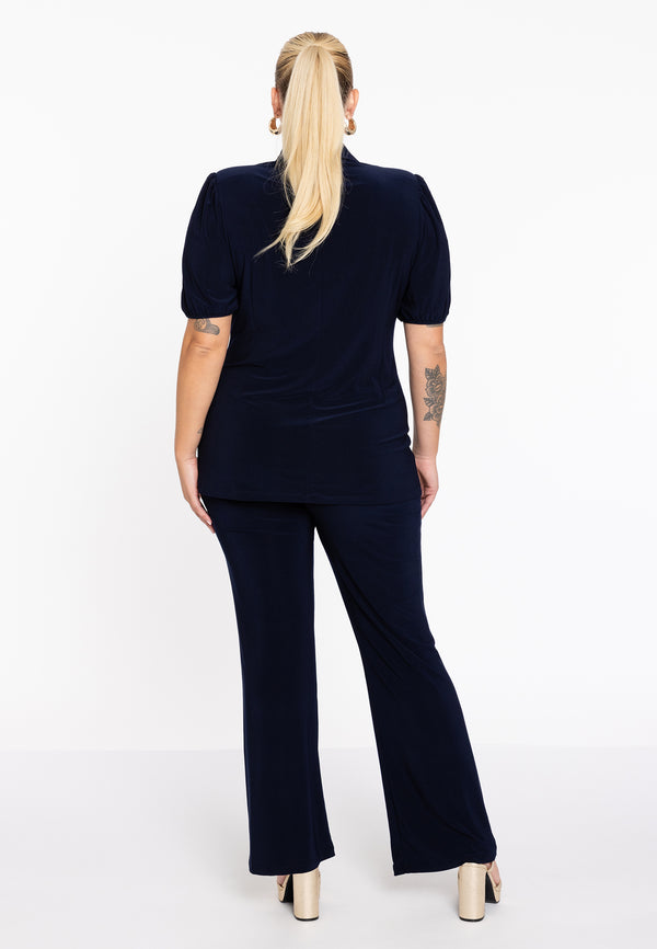 Yoek Blazer Kort Met Pofmouw DOLCE - Blauw