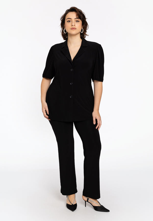 Yoek Blazer Kort Met Pofmouw DOLCE - Zwart