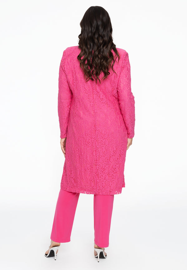 Yoek Blazer LACE - Roze