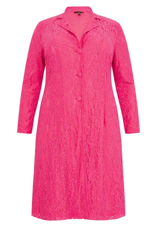 Yoek Blazer LACE - Roze