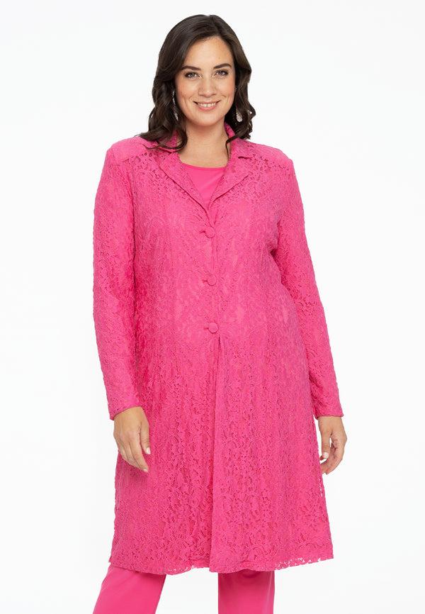 yoek Blazer LACE - Roze