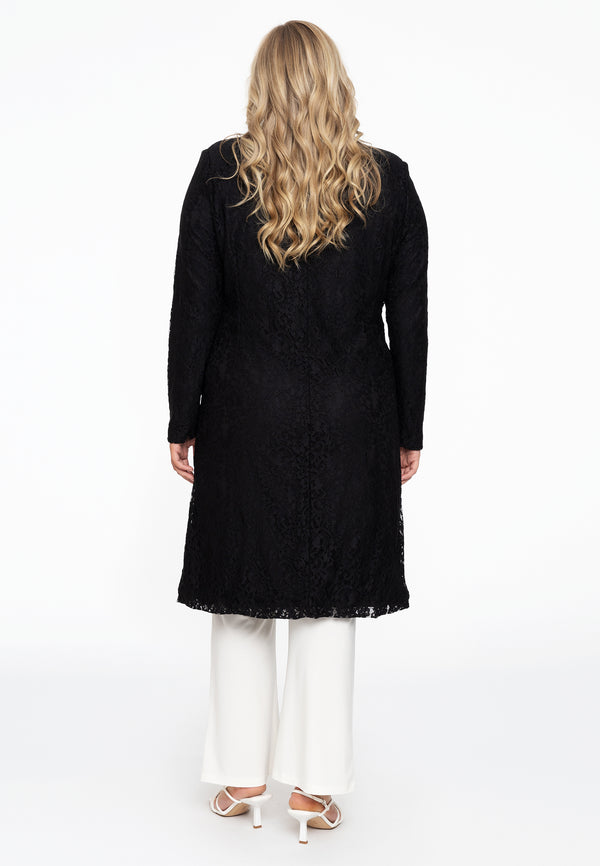 Yoek Blazer LACE - Zwart