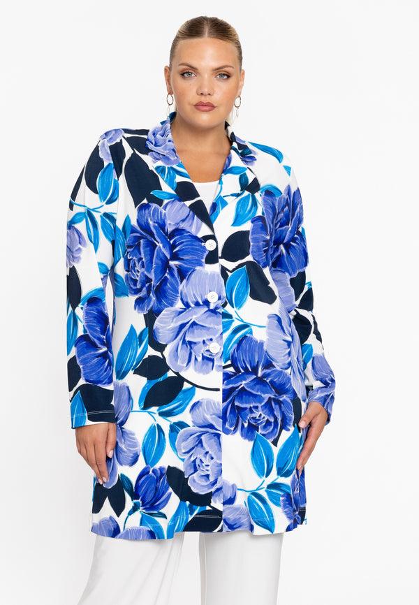 yoek Blazer lang SILVERLING - Paars