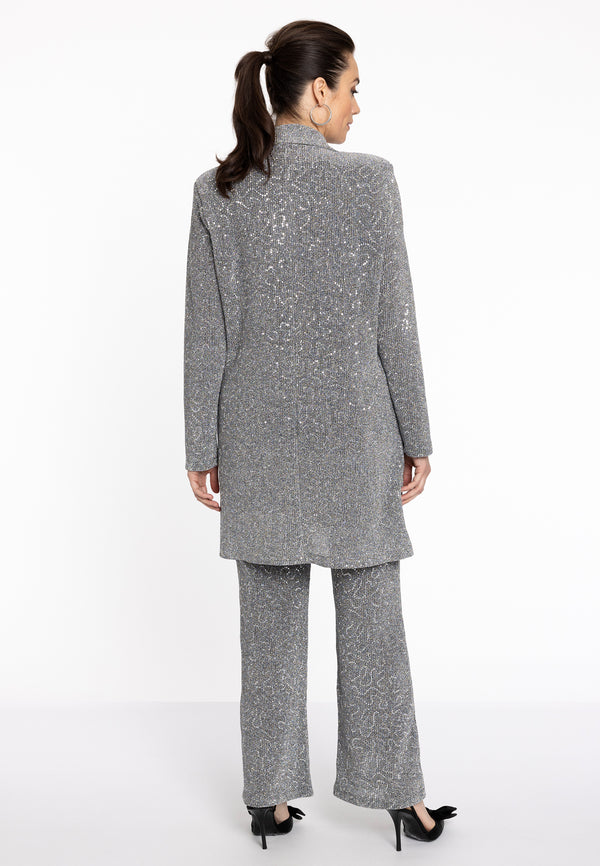 Yoek Blazer PAILLET - Zilver