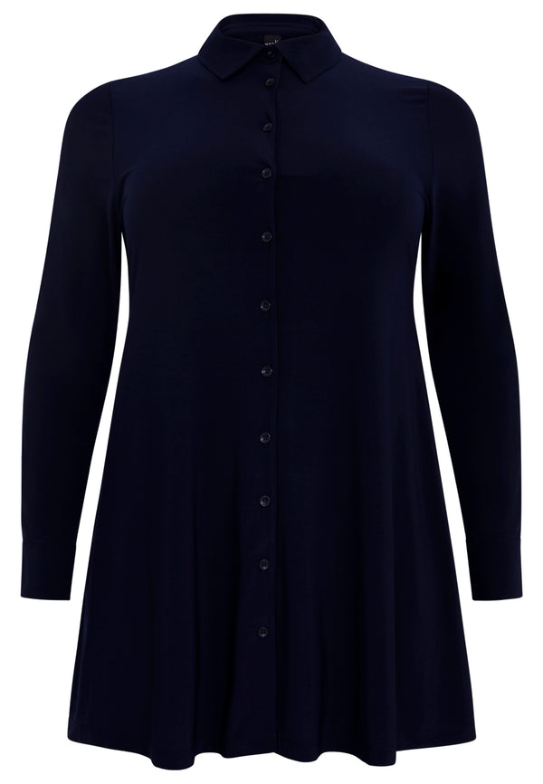 Yoek Blouse A-lijn DOLCE - Blauw