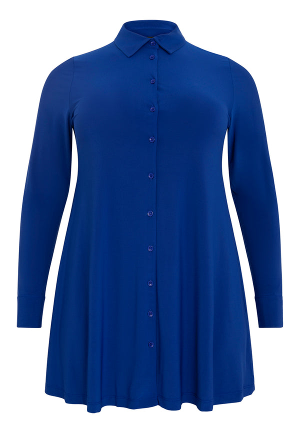 Yoek Blouse A-lijn DOLCE - Indigo