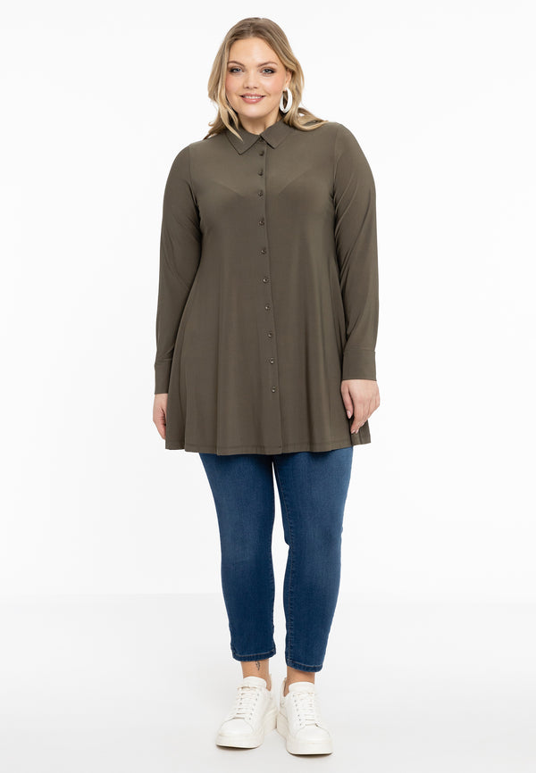 Yoek Blouse A-lijn DOLCE - Lichtgroen