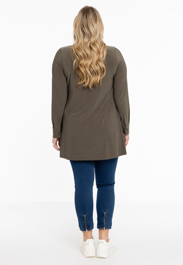 Yoek Blouse A-lijn DOLCE - Lichtgroen