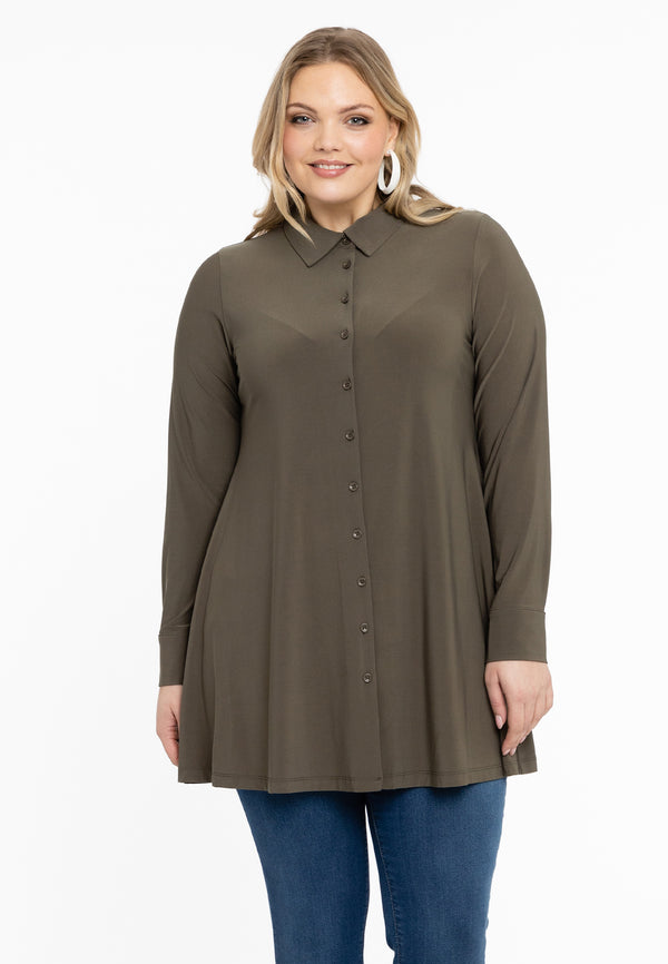 yoek Blouse A-lijn DOLCE - Lichtgroen