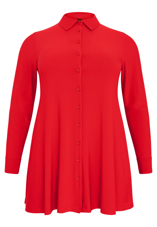 Yoek Blouse A-lijn DOLCE - Rood