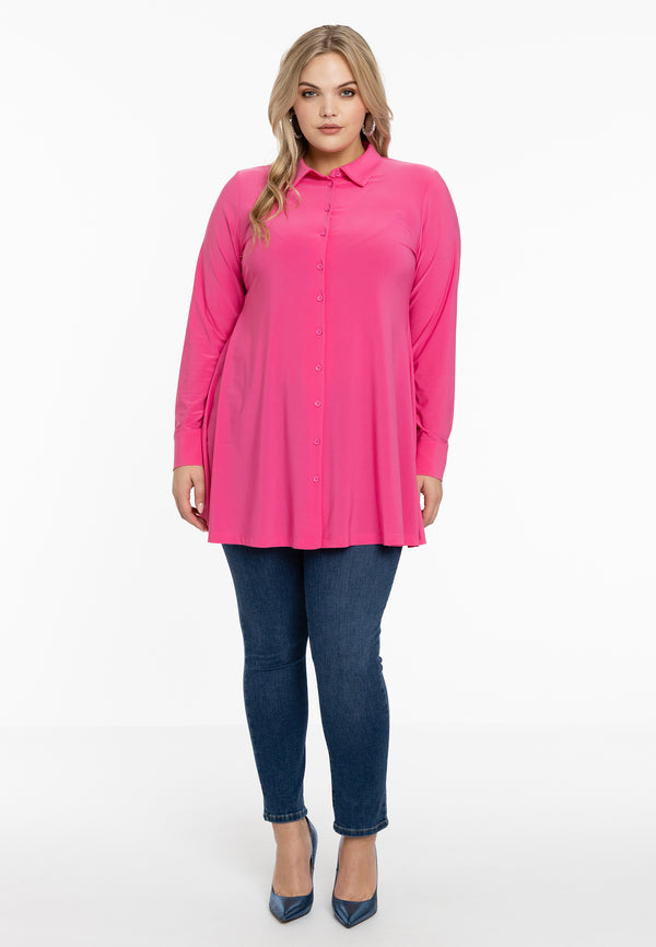 Yoek Blouse A-lijn DOLCE - Roze