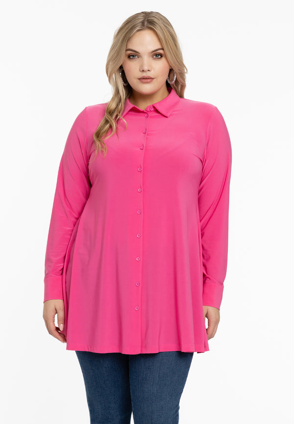 yoek Blouse A-lijn DOLCE - Roze