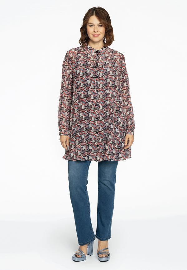 Yoek Blouse A-lijn FIESTA - Ecru