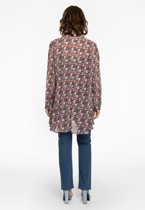 Yoek Blouse A-lijn FIESTA - Ecru