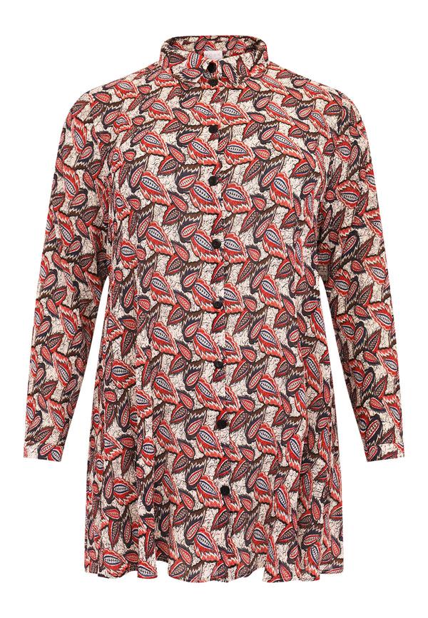 Yoek Blouse A-lijn FIESTA - Ecru