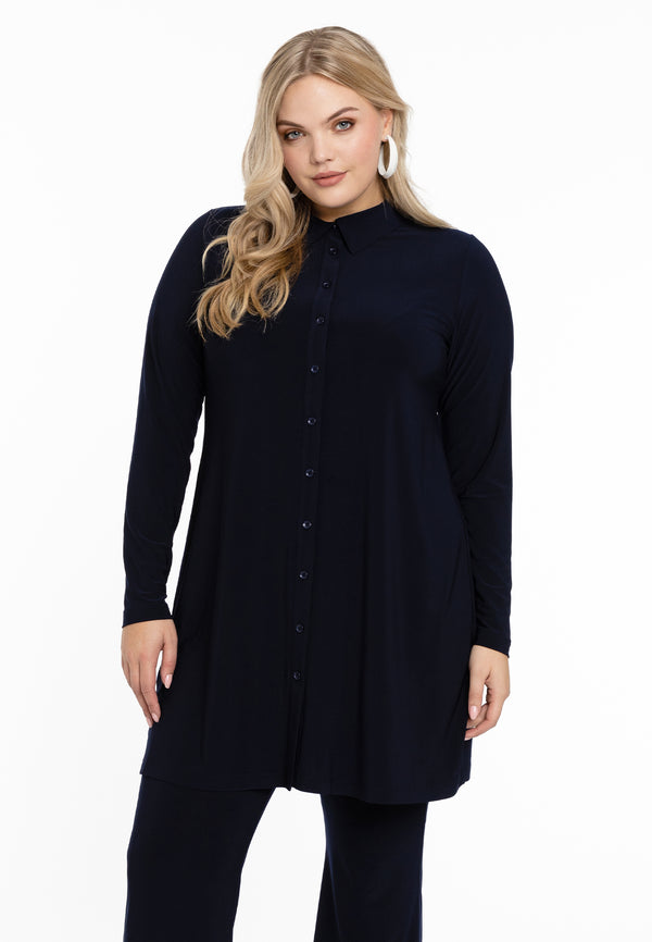 yoek Blouse DOLCE - Blauw