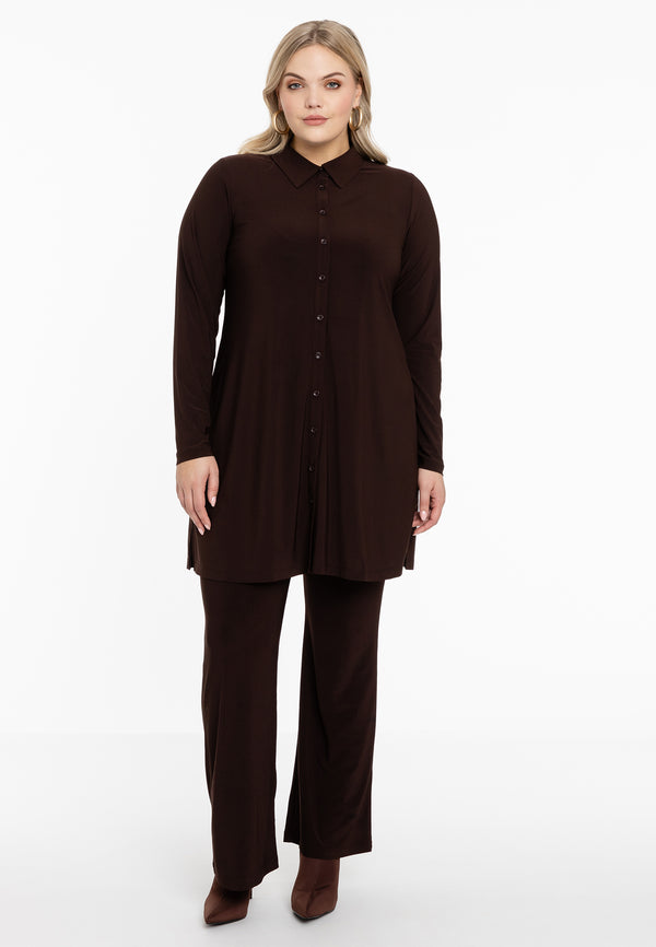 Yoek Blouse DOLCE - Bruin