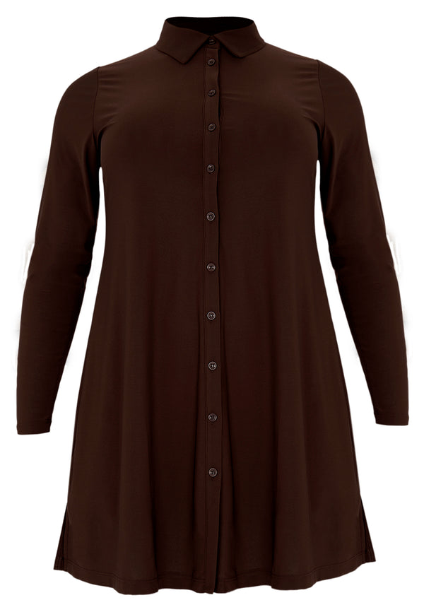 Yoek Blouse DOLCE - Bruin