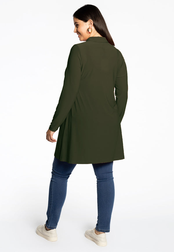 Yoek Blouse DOLCE - Donkergroen