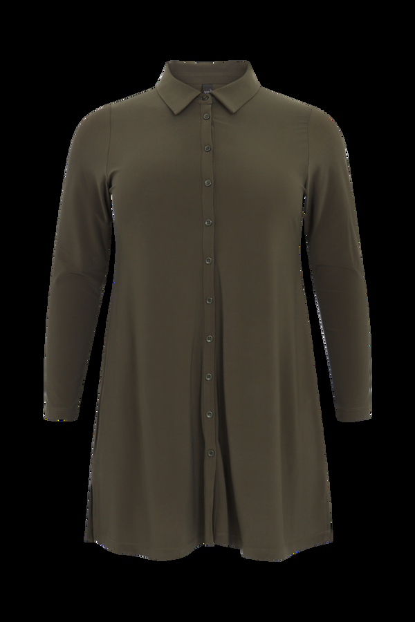 Yoek Blouse DOLCE - Donkergroen