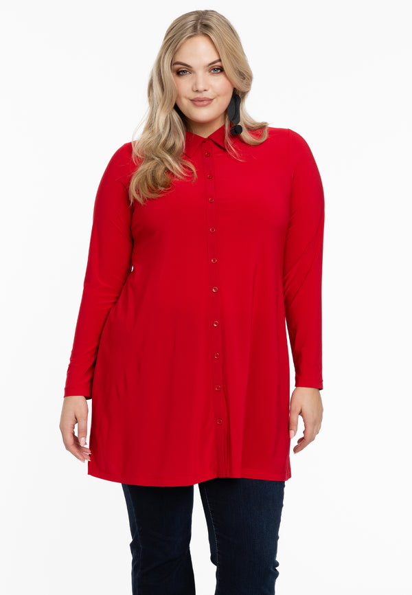 yoek Blouse DOLCE - Rood