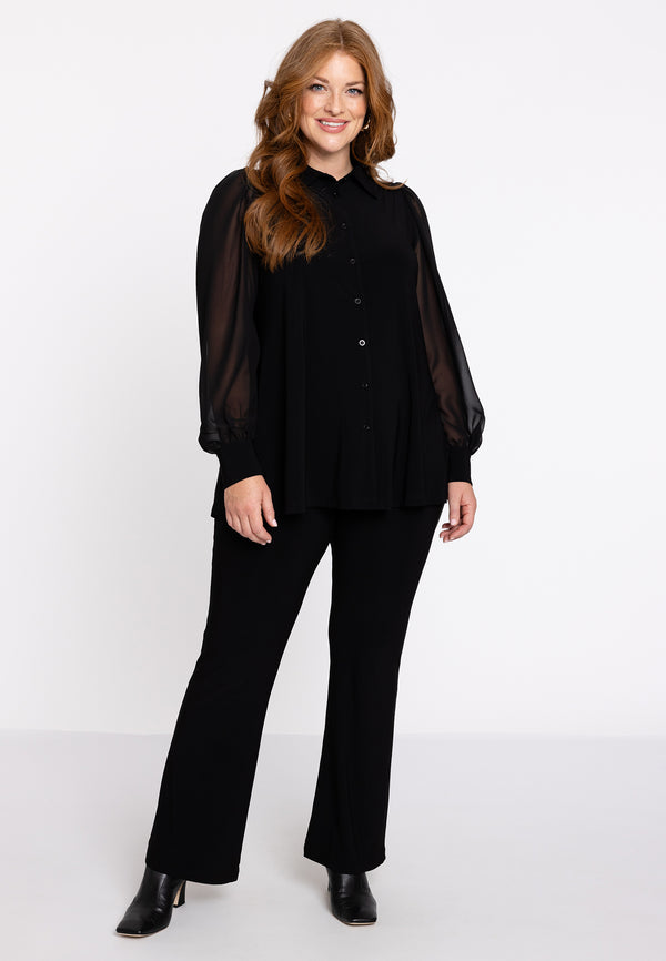 Yoek Blouse DOLCE - Zwart