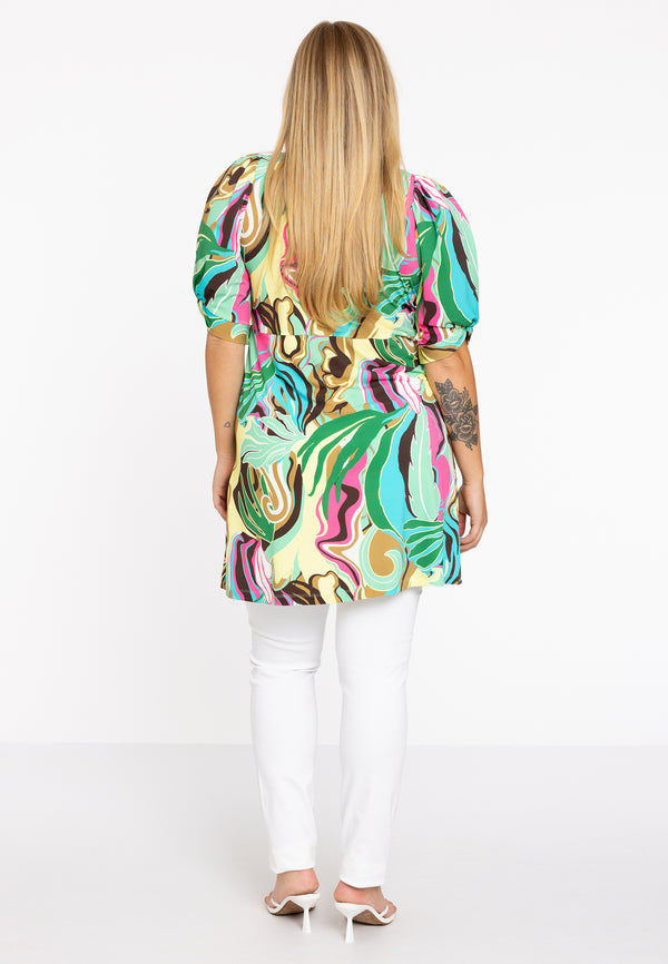 Yoek Blouse FANTASIA - Geel