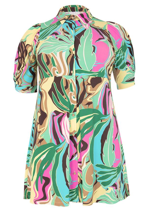 Yoek Blouse FANTASIA - Geel