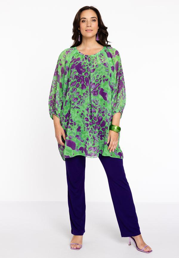 Yoek Blouse FIERCE - Groen