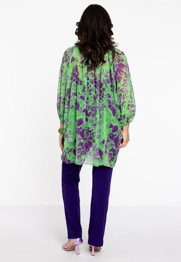 Yoek Blouse FIERCE - Groen