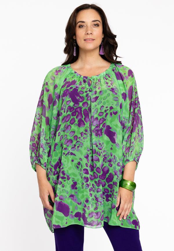 yoek Blouse FIERCE - Groen