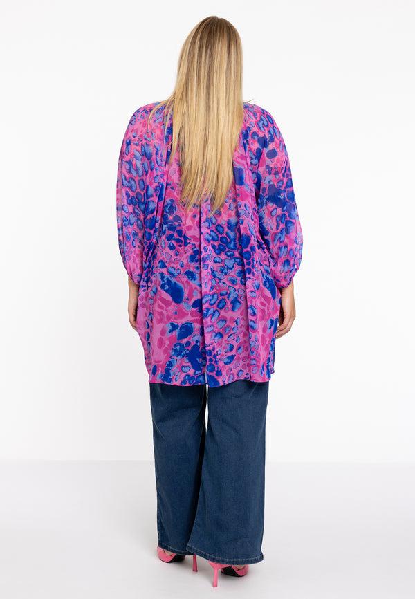 Yoek Blouse FIERCE - Roze