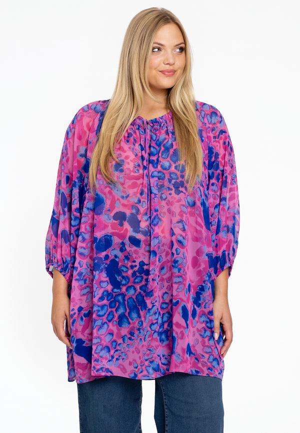 yoek Blouse FIERCE - Roze
