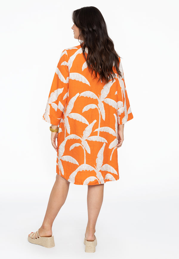 Yoek Blouse-jas PALM TREE - Oranje