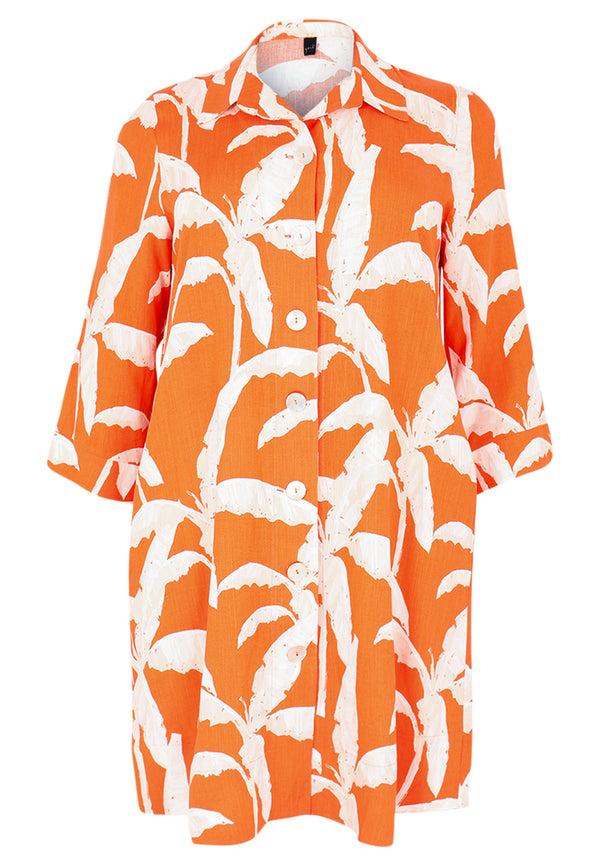 Yoek Blouse-jas PALM TREE - Oranje