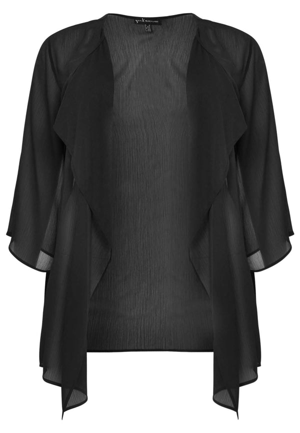 Yoek Blouse-jasje VOILE - Zwart