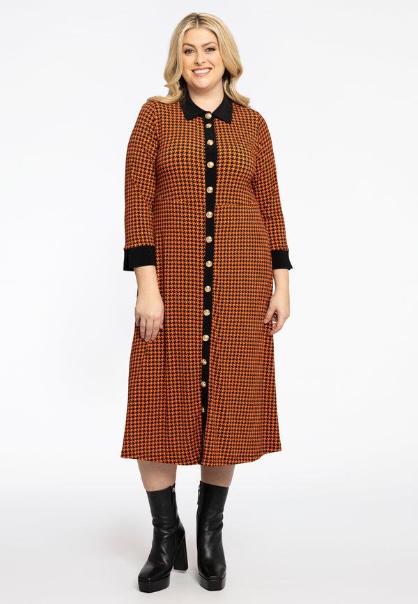 Yoek Blouse Jurk KARINA - Oranje