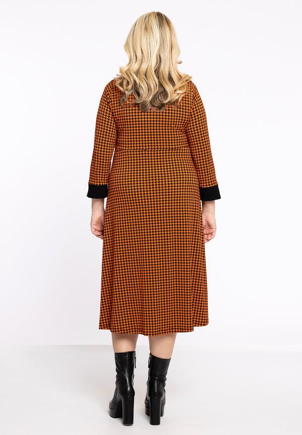 Yoek Blouse Jurk KARINA - Oranje