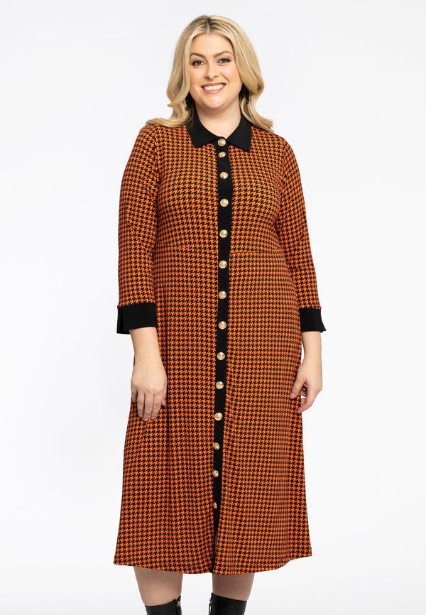 yoek Blouse jurk KARINA - Oranje