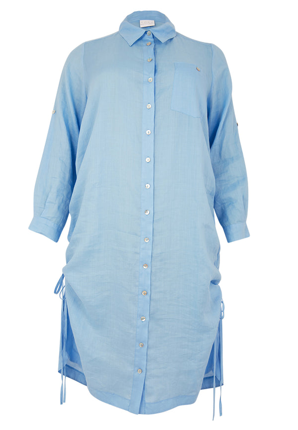 Yoek Blouse-jurk - Light Blue