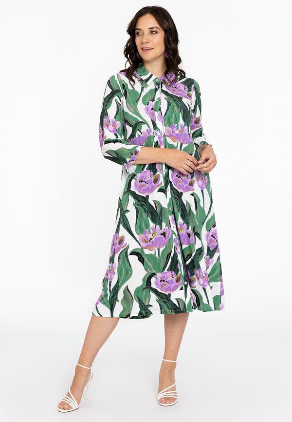 Yoek Blouse Jurk LILIA - Ecru