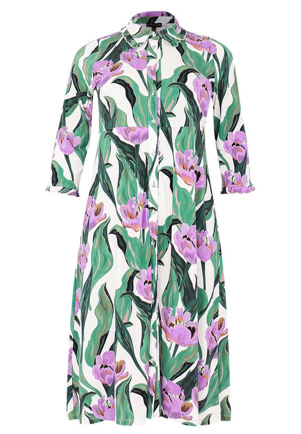 Yoek Blouse Jurk LILIA - Ecru