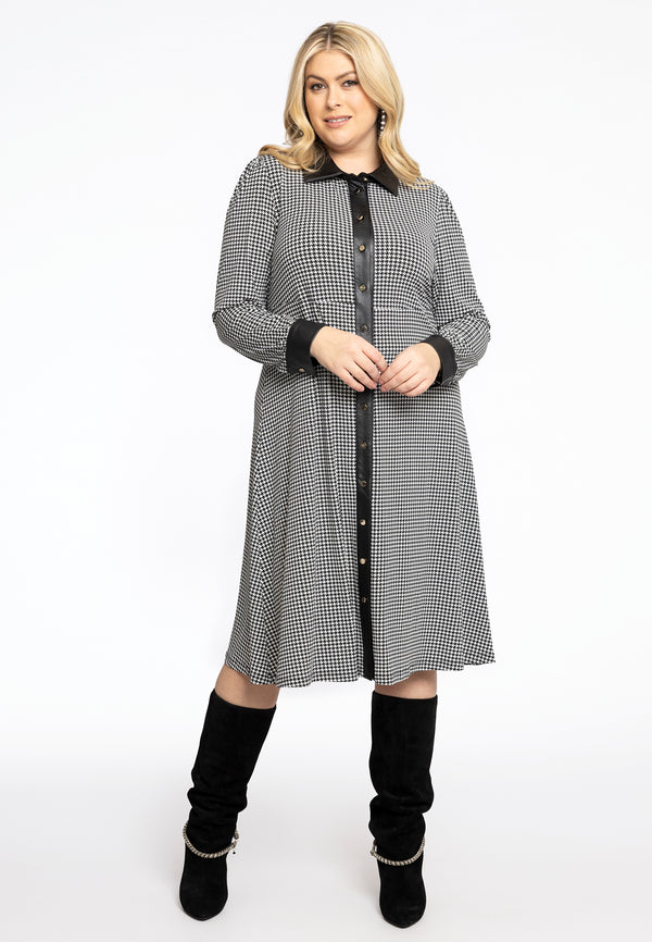 Yoek Blouse-jurk PIA - Zwart