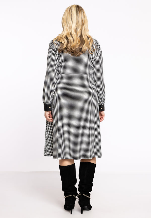 Yoek Blouse-jurk PIA - Zwart