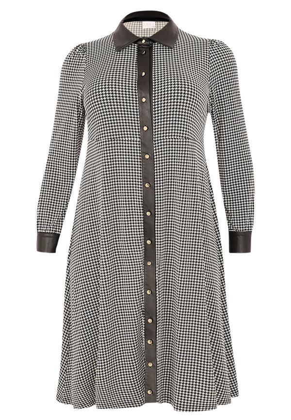 Yoek Blouse-jurk PIA - Zwart