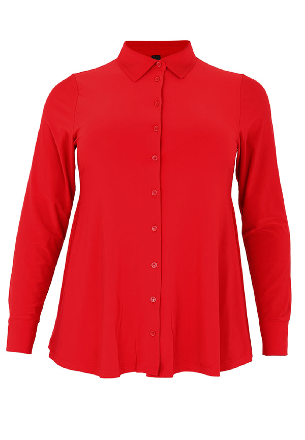 Yoek Blouse Kort A-lijn DOLCE - Rood